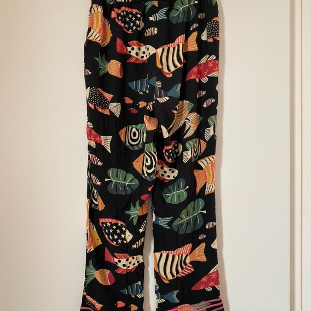Farm Rio Fish Pants, Size S - Picture 5 of 5